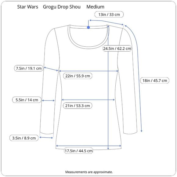 Star Wars Grogu The Child Baby Yoda Drop Shoulders Ribbed Knit Sweater Medium - Picture 15 of 16